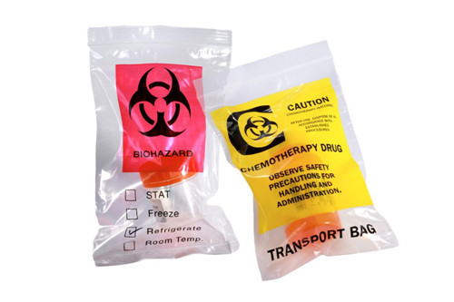 Industrial Biohazard Carrier Plastic Bag W17